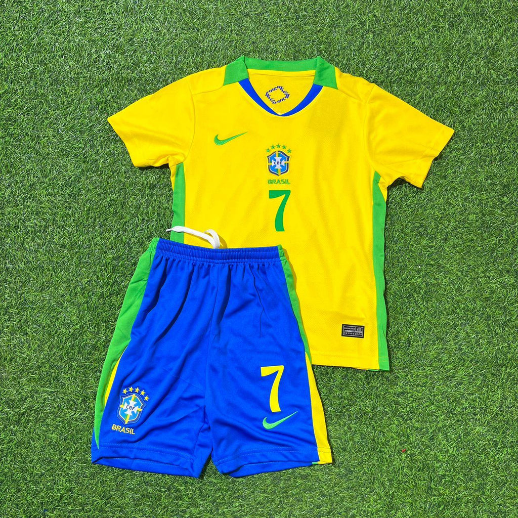 Vinícius Júnior 7 Brasilien WM 2026 Kinder-Fußballtrikot Neue Saison