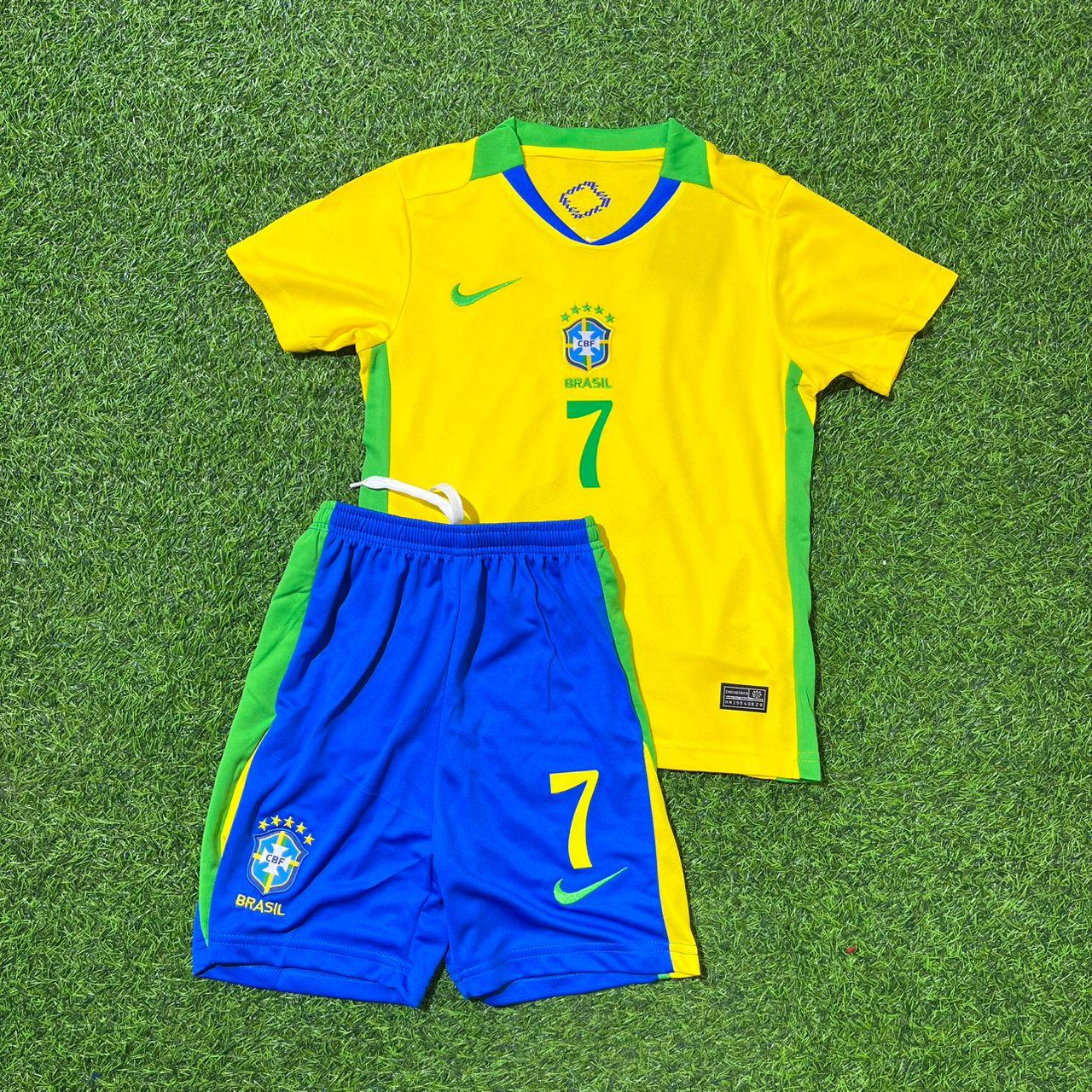 Vinícius Júnior 7 Brasilien WM 2026 Kinder-Fußballtrikot Neue Saison