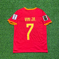 Vinicius Júnior 7# Brasilien 2026 Weltmeisterschaft Rotes Trikot
