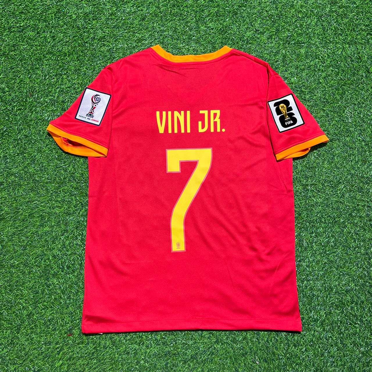 Vinicius Júnior 7# Brasilien 2026 Weltmeisterschaft Rotes Trikot