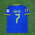 Vinicius Júnior 7 - Brasilien WM 2026 Blaues Trikot Neue Saison