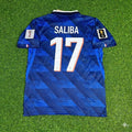 William Saliba 17 – Frankreich Heimtrikot für die Weltmeisterschaft 2026 (Blau)