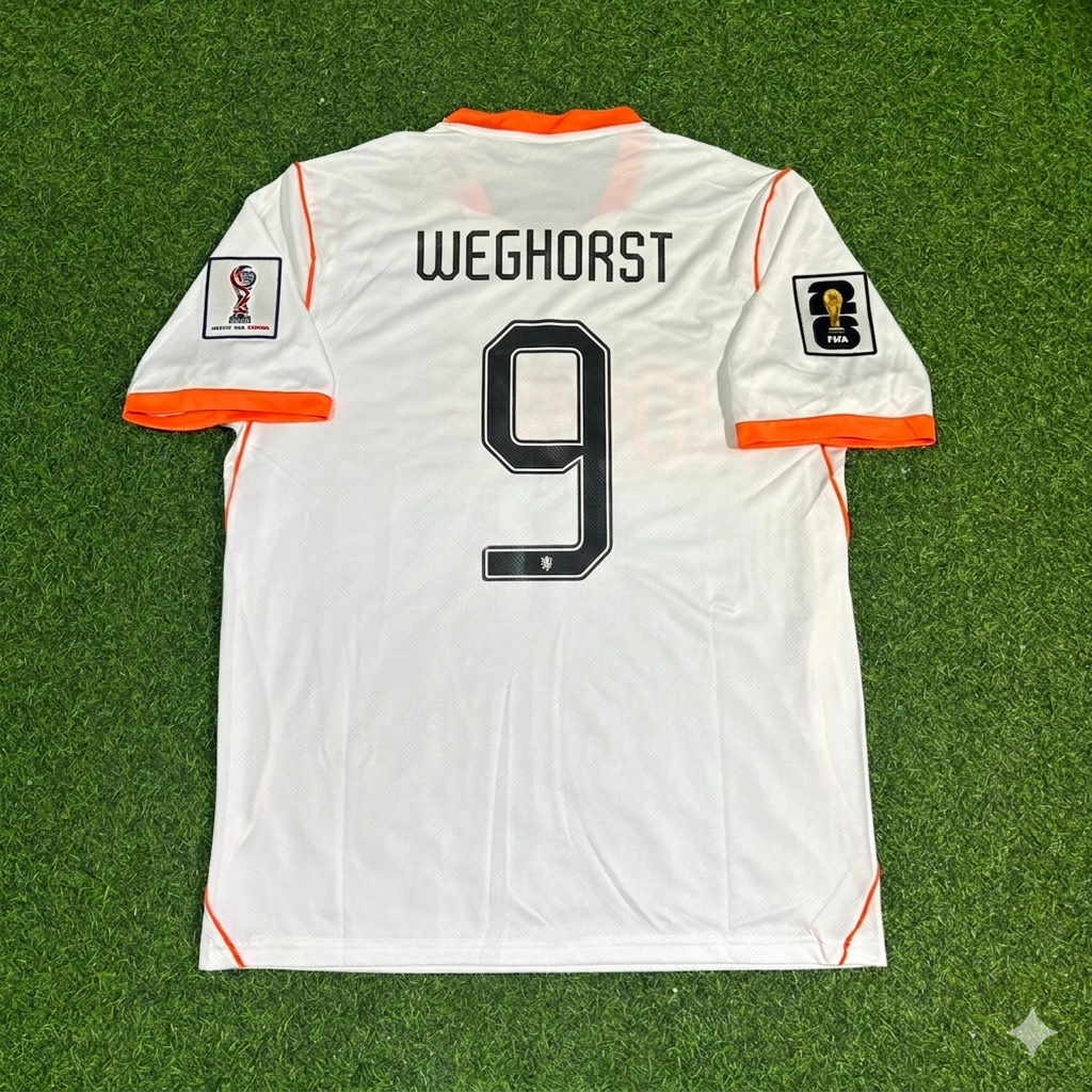 Maillot de football Wout Weghorst #9 Pays-Bas Coupe du Monde 2026 Nouvelle Saison