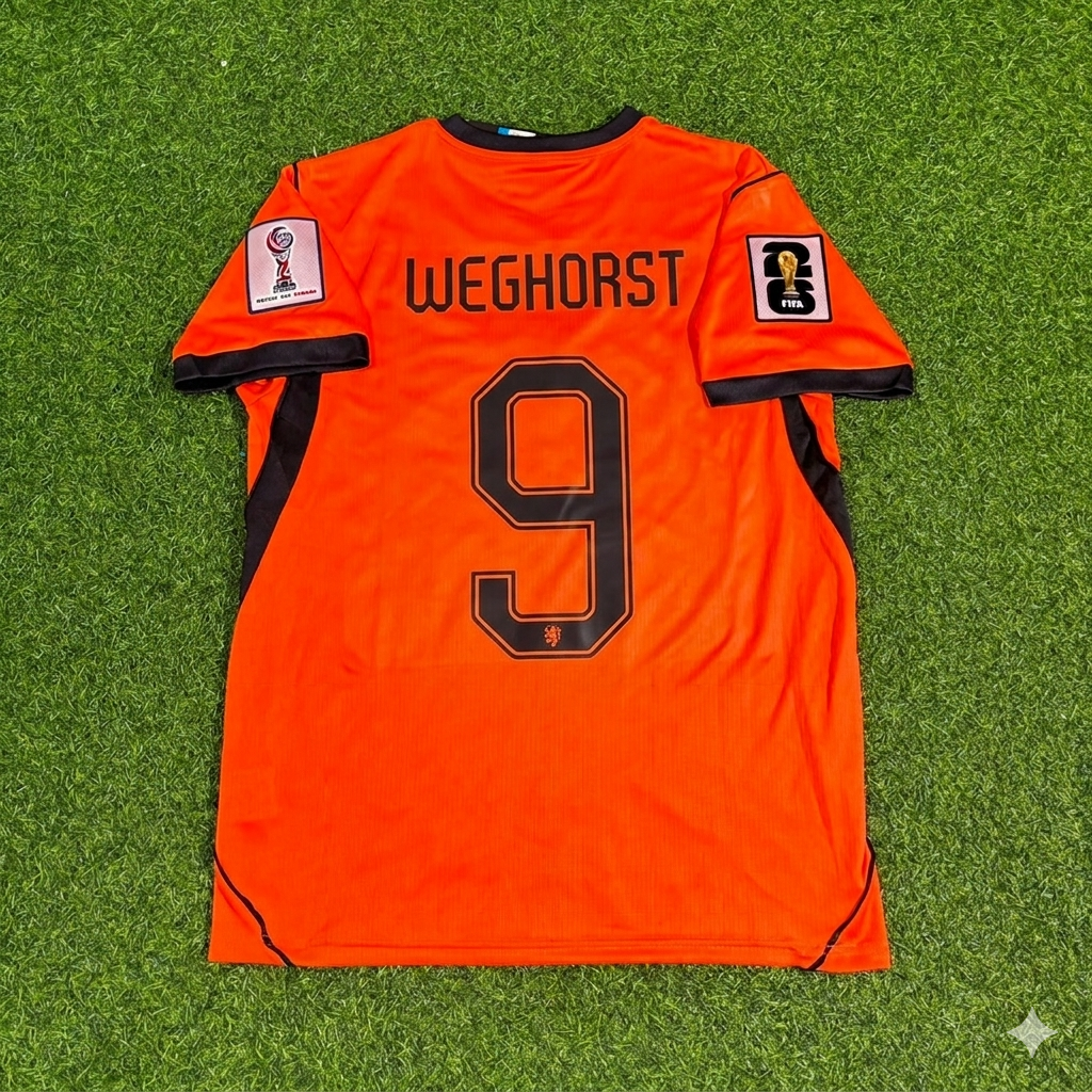 Wout Weghorst #9 Pays-Bas Coupe du Monde 2026 Nouveau Maillot de Foot Saison