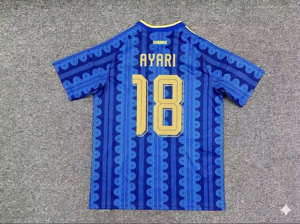 Yasin Ayari #18 Suède Maillot Coupe du Monde 2026