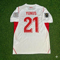 Yunus Akgün #21 Turquie – Coupe du Monde 2026 – Maillot Extérieur Blanc